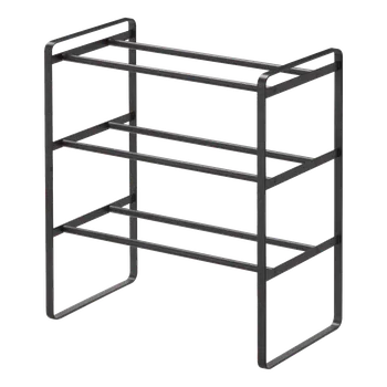 Botník Nastavitelná police na boty Frame 7556 Shoe Rack 3| černá