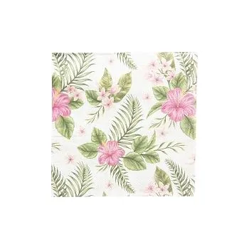 Papírový ubrousek Clayre & Eef, Holandsko Clayre & Eef - Papírové ubrousky, Hibiscus 33*33 cm ( 20 kusů v balení)
