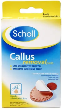 Kosmetika na nohy Scholl Callus Removal Pads 4 ks