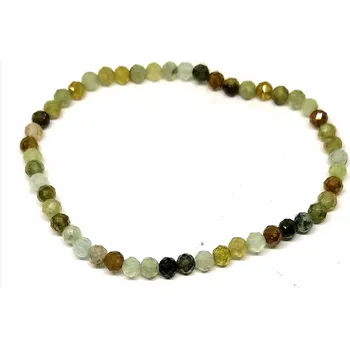 Náramek Granát zelený luxusní náramek AA kvality (4 mm fazetovaný)