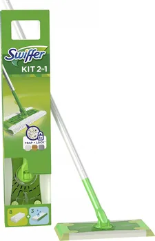 mop Swiffer Kit 2v1 mop + 11 ks utěrek zelený