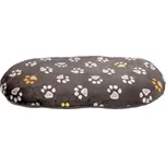 Oválný polštář JIMMY 80 x 50 cm taupe-šedý s tlapkami