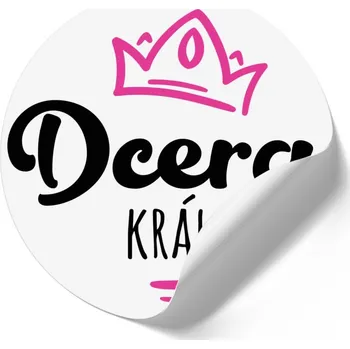 Samolepící dekorace Samolepka - kruh Dcera krále