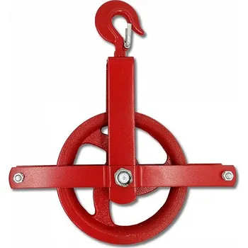 Lanová kladka zednická s hákem - 250mm