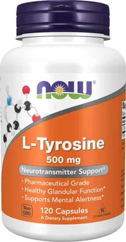 Aminokyselina Now Foods L-Tyrosine 500 mg 120 cps.