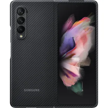 Pouzdro na mobilní telefon Samsung Aramid Cover pro Samsung Galaxy Z Fold3 černé