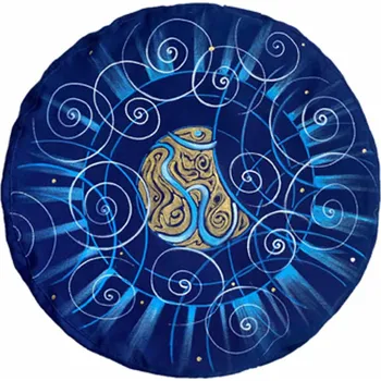 Dekorativní polštářek LaMonka Elbabett Meditační polštář LaMonka & Elbabett BOHATSTVÍ + snímatelný povlak, 35 x 10 cm