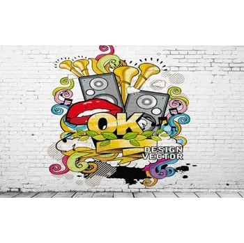 Tapeta Solution Media 3D tapeta - Graffiti IV. MU219B 1 - Voděodolné plátno - Textilní tapeta omyvatelná - 250g/m2