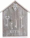Home Decor Heart věšák na klíče se 4…