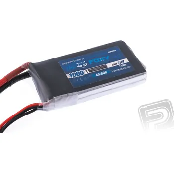 RC vybavení FOXY G3 - Li-Po 1000mAh/7,4V 40/80C 7,4Wh
