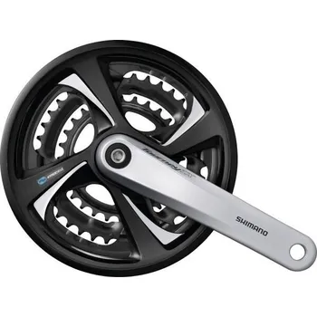 Shimano kliky Tourney FC-TX801 42/32/22 7/8s s krytem 170 mm (stříbrná)