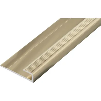 Stavební profil AP46/2 lišta zásuvná ACARA, hliník elox sv. bronz, 7,9 mm, 2,7 m, 5,1 mm