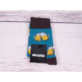 Dámské punčochy Pánské ponožky TREPON LEŽÁK petrolejové s šedou velikosti ponožek: 28-30 ( EUR vel. 42-45)