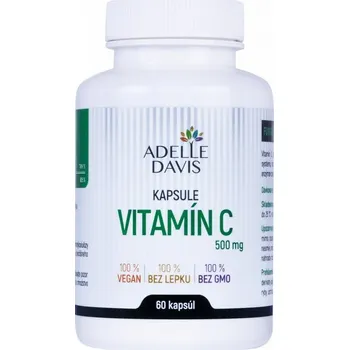 Adelle Davis Vitamín C, 1000 mg, 60 kapslí