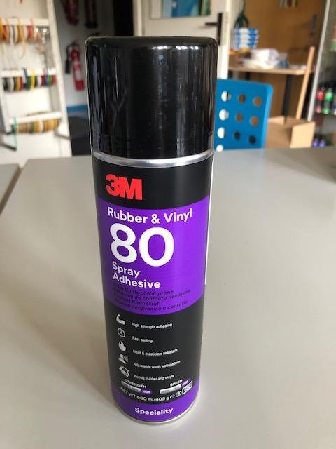 3M sprejové lepidlo 80, odolné vyšší teplotě