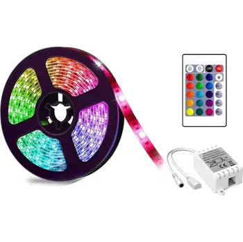 LED páska RGB LED PASEK 5M KAZDA DIODA MENI BARVU!!!!