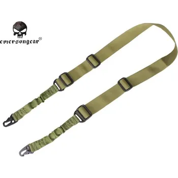 Airsoft EmersonGear Dvoubodový pružný popruh - zelený (OD)