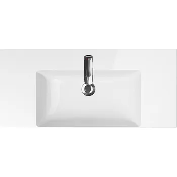 Cersanit Inverto umyvadlo nábytkové/na desku 100,5 x 45,5 cm, s přepadem, Bílá, K671-007
