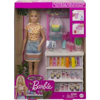 Mattel Barbie SMOOTHIE STÁNEK S PANENKOU