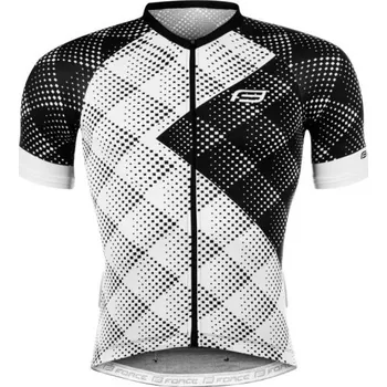 cyklistický dres dres Force Vison, bílá - vel. XL 117613