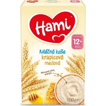 Dětská výživa Nutricia Hami Mléčná kaše krupicová medová 225 g