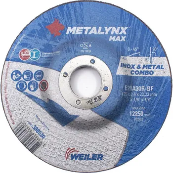 Řezný kotouč WEILER Brusný a řezný kotouč - RBI - M&I MAX 125 x 3,4 mm - 2v1