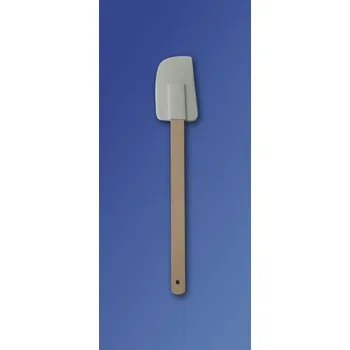 Kuchyňská stěrka Stěrka kuch. 27,5cm, 9x5cm, gum. bílá, dř.rukoj.