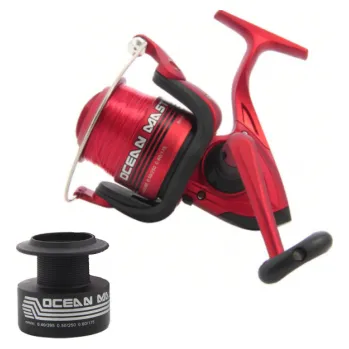 Rybářský naviják Lineaeffe naviják Ocean Master 80 + CÍVKA + VLASEC