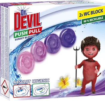 Čisticí prostředek na WC Dr. Devil Push Pull gel 2 x 20 g