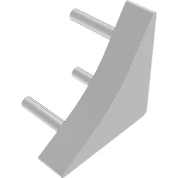 Stavební profil VP4 univerzální koncovka k vanové liště, PVC šedá, 22 mm, 2 ks