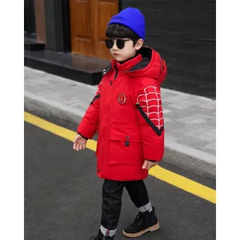 Delší zimní bunda SpiderMan Barva: Červená, V E L I K O S T: 110