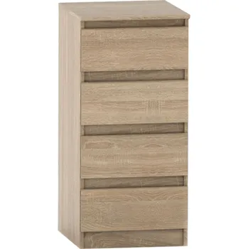 Komoda Tempo Kondela 4 šuplíková komoda, dub sonoma, HANY NEW 009