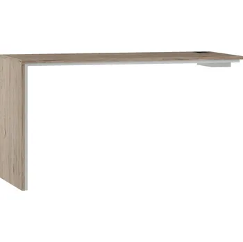 Šatní skříň Nástavec na komodu dub bordó/arktická bílá OFFI BP 1500