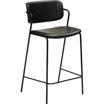 Barová židle ​​​​​Dan-Form Černá koženková barová židle DAN-FORM Zed 67 cm