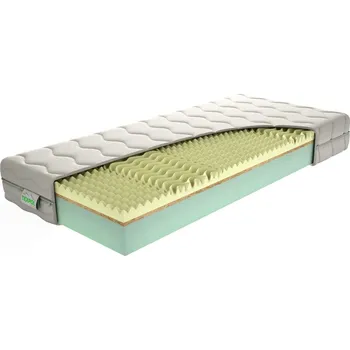 Matrace TEXPOL RELAX - kvalitní tvrdší matrace s 5 - zónovou profilací a Aloe Vera Silver potahem 100 x 200 cm, snímatelný potah