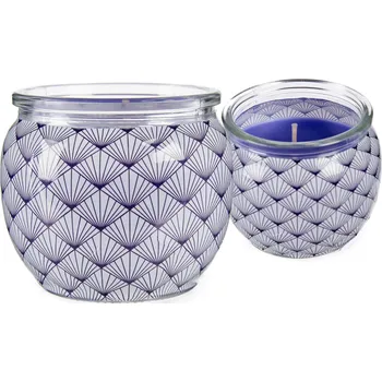 Svíčka Vonná svíčka ve skle, vůně borůvkového dortu - 7,2*7,2*6 cm