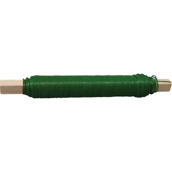 Příslušenství pro plot Nohel Garden Drát květinový vázací lakovaný zelený 0,65mm 100g