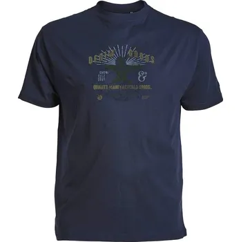 Pánské tričko Pánské tričko REPLIKA JEANS tmavě modré s potiskem DENIM GOODS 5XL - 10XL krátký rukáv - 5XL