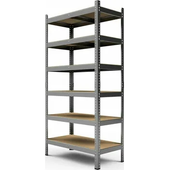 Knihovna Regál Kovový Hard II. 240x100x50 cm - 6 polic