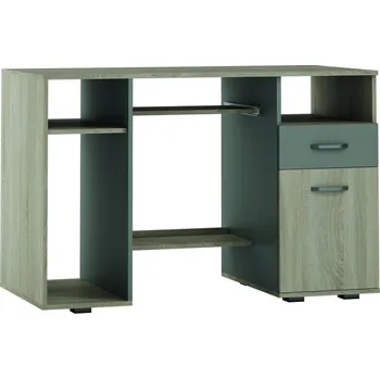 Psací stůl Stůl pracovní dub sonoma/šedá OLIVIA BIU