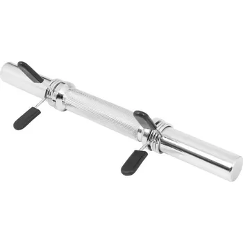 Příslušenství k čince Gorilla Sports Chromovaná tyč 35 cm + pružinové zámky