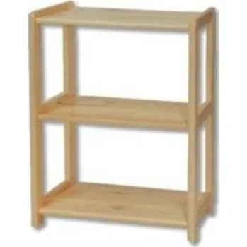 Obývací pokoj Drewmax Regál RG125 masiv - šířka 70 cm (Barva dřeva: Ořech)