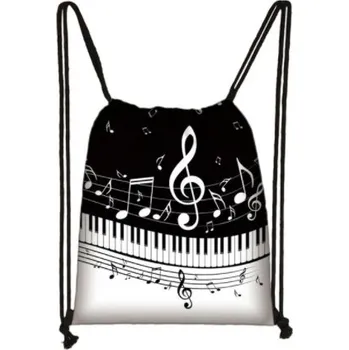 Sportovní vak na záda s potiskem notové osnovy