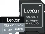 Lexar MicroSD SDXC 64 GB UHS-I + SD…