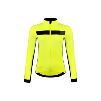 Cyklistická bunda Force bunda Frost softshell dámská fluo-černá, vel. XL