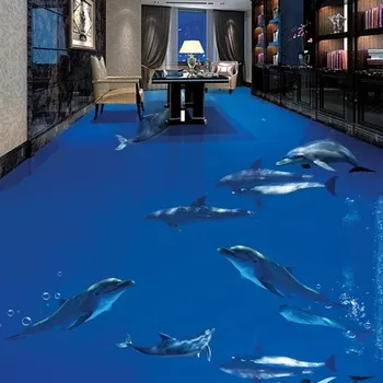 Fototapeta Solution Media 3D tapeta na podlahu - Delfíni MU3503