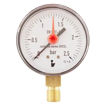 Manometr 63 mm 0-2,5 barů spodní vývod 1/4"