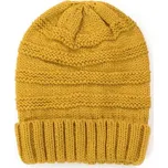 Beanie pletená čepice Smurf Hořčicová Artofpolo FAcz19376ss02