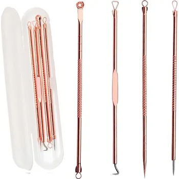 4v1 Set na odstranění pupínků a akné - Růžovo zlatý