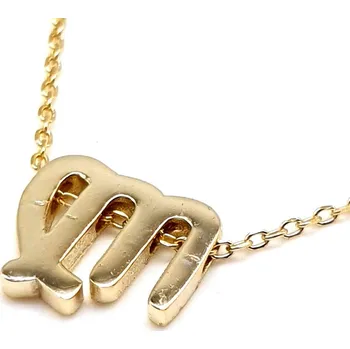 Náhrdelník Pozlacený náhrdelník s přívěskem - znamení Panna